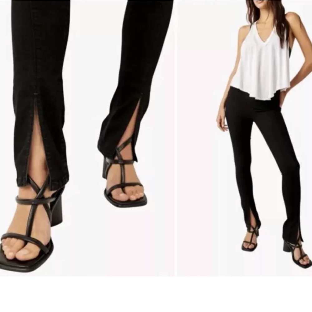 New, We the Free double Dutch split  hem skinny pull on xs jeans. Boho Chic.